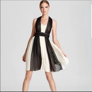 Max and Cleo Ivory & Black Arianna Dress Size 2